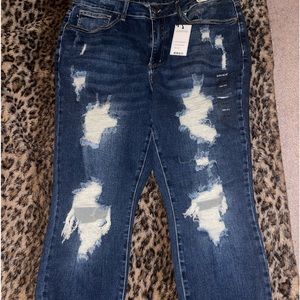 NWT Judy Blue destructed Boyfriend 18w